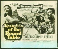 1j098 KNIGHTS OF THE ROUND TABLE glass slide '54 Robert Taylor as Lancelot, Gardner as Guinevere!