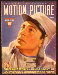 1j050 MOTION PICTURE magazine August 1939 close up of Gary Cooper in uniform from Beau Geste!