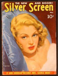 1j058 SILVER SCREEN magazine May 1941, sexy portrait of Lana Turner by Marland Stone!