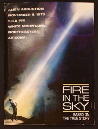 1j189 FIRE IN THE SKY presskit '93 D.B. Sweeney, Robert Patrick, alien abduction!