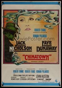 1k044 CHINATOWN Spanish '74 great art of smoking Jack Nicholson & Faye Dunaway, Roman Polanski
