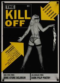 1k090 KILL-OFF Aust special poster '90 from Jim Thompson pulp thriller, full-length topless girl!