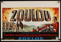 1k345 ZULU Belgian '64 Stanley Baker & Michael Caine classic, different art of soldiers & natives!