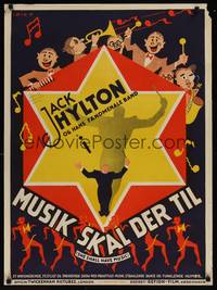 1k014 SHE SHALL HAVE MUSIC Danish '35 art of Jack Hylton & His Famous International Band by Erik F!