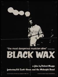 1k041 BLACK WAX English double crown '82 documentary about Gil Scott-Heron and the Midnight Band!