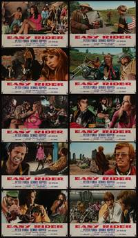 1k485 EASY RIDER 10 Italian/Eng photobustas '69 Peter Fonda, biker classic directed by Dennis Hopper