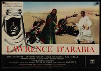 1k493 LAWRENCE OF ARABIA Italian photobusta '63 David Lean, c/u of Peter O'Toole & Anthony Quinn!