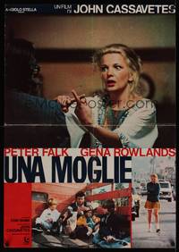 1k474 WOMAN UNDER THE INFLUENCE Italian lrg pbusta '74 John Cassavetes, Peter Falk, Gena Rowlands