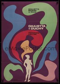 1k232 JULIET OF THE SPIRITS Polish 23x33 '68 Federico Fellini, different art by Eryk Lipinski!