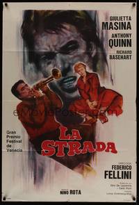 1m107 LA STRADA Argentinean R60s Federico Fellini, different art of Anthony Quinn playing trumpet!