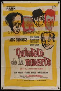 1m108 LADYKILLERS Argentinean '55 cool art of guiding genius Alec Guinness + gangsters!