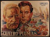 1m095 FOUR FEATHERS Argentinean 43x58 R46 art of C. Aubrey Smith & John Clements by Venturi!