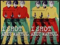 1m332 I SHOT ANDY WARHOL British quad '96 cool multiple images of Lili Taylor pointing gun!