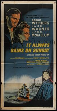 1m090 IT ALWAYS RAINS ON SUNDAY English 3sh '49 convict escapes but finds his girl is married!