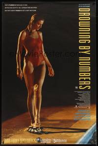 1m075 DROWNING BY NUMBERS English 40x60 '88 Joely Richardson, directed by Peter Greenaway!