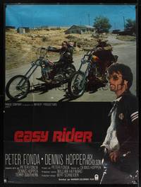 1m221 EASY RIDER French 1p R72 Peter Fonda, motorcycle biker classic directed by Dennis Hopper!