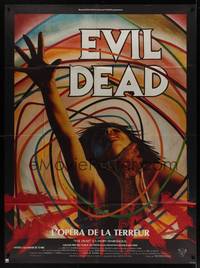 1m222 EVIL DEAD French 1p '83 Sam Raimi, best horror art of girl grabbed by zombie by C. Lalande!