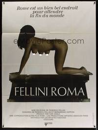 1m224 FELLINI'S ROMA French 1p '72 Italian Federico classic, most bizarre nude image!