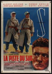 1m235 LA PISTE DU SUD French 1p '38 close up of Legionnaires Albert Prejan & Pierre Renoir!