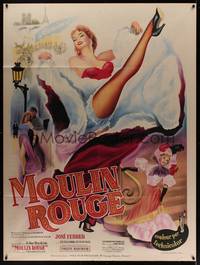1m242 MOULIN ROUGE French 1p R50s Jose Ferrer as Toulouse-Lautrec, art of sexy dancer kicking leg!