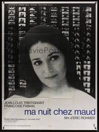 1m247 MY NIGHT AT MAUD'S French 1p '69 Eric Rohmer's Ma nuit chez Maud, Francoise Fabian close up!