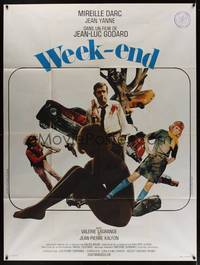 1m260 WEEK END French 1p '68 Jean-Luc Godard, completely different montage w/sexy Mireille Darc!