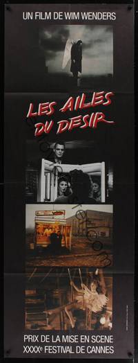 1m203 WINGS OF DESIRE French door-panel '87 Wim Wenders German fantasy, Bruno Ganz, Peter Falk