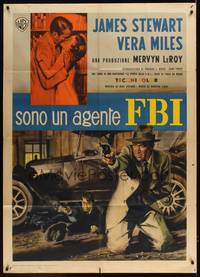 1m138 FBI STORY Italian 1p '59 completely different art of Jimmy Stewart by Averardo Ciriello!