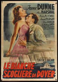 1m173 WHITE CLIFFS OF DOVER Italian 1p '47 different romantic art of Irene Dunne & Alan Marshal!