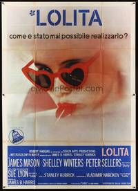 1m191 LOLITA Italian 2p '62 Stanley Kubrick, sexy Sue Lyon with heart sunglasses & lollipop!