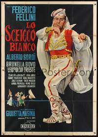 1m202 WHITE SHEIK Italian 2p R61 Federico Fellini's Lo Sceicco Bianco, wacky art of Alberto Sordi!