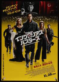 1m313 INGLOURIOUS BASTERDS advance DS Japanese 29x41 '09 Quentin Tarantino, Brad Pitt