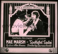 1p045 SPOTLIGHT SADIE glass slide '19 sexy showgirl applies lipstick for Mae Marsh!