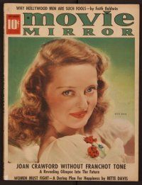 1p060 MOVIE MIRROR magazine September 1938 wonderful portrait of Bette Davis by James Doolittle!