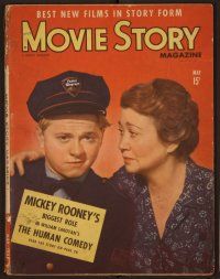 1p107 MOVIE STORY magazine May 1943 Mickey Rooney & Fay Bainter from The Human Comedy!