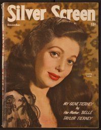 1p100 SILVER SCREEN magazine December 1946 close up of Loretta Young from The Perfect Marriage!