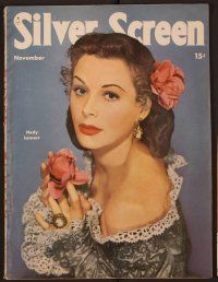 1p099 SILVER SCREEN magazine November 1946 c/u of beautiful Hedy Lamarr from The Strange Woman!