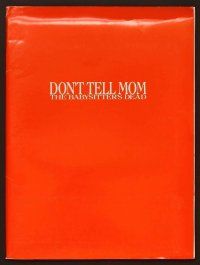 1p175 DON'T TELL MOM THE BABYSITTER'S DEAD presskit '91 sexy Christina Applegate, Joanna Cassidy