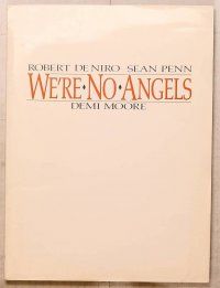 1p212 WE'RE NO ANGELS presskit '89 fake priests Robert De Niro & Sean Penn, Demi Moore