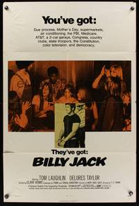 1r088 BILLY JACK 1sh '71 Tom Laughlin, Delores Taylor, most unusual boxoffice success ever!