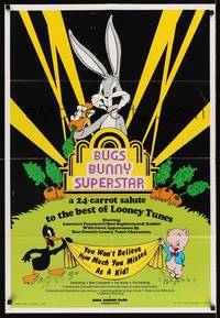 1r125 BUGS BUNNY SUPERSTAR 1sh '75 Looney Tunes, Daffy Duck & Porky Pig!