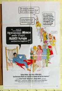 1r131 CAN HEIRONYMUS MERKIN EVER FORGET int'l 1sh '69 Anthony Newley has women lined up for his bed