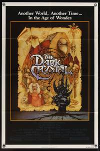 1r177 DARK CRYSTAL 1sh '82 Jim Henson & Frank Oz, Richard Amsel fantasy art!