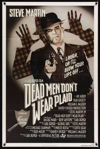 1r185 DEAD MEN DON'T WEAR PLAID 1sh '82 Steve Martin will blow your lips off if you don't laugh!