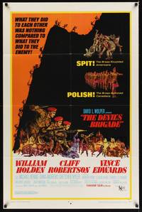 1r201 DEVIL'S BRIGADE 1sh '68 William Holden, Cliff Robertson, Vince Edwards, cool art by Kossin!