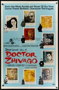 1r210 DOCTOR ZHIVAGO style C 1sh '65 Omar Sharif, Julie Christie, David Lean epic, Piotrowski art!