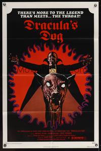 1r214 DRACULA'S DOG 1sh '78 Albert Band, wild artwork of the Count and his vampire canine!