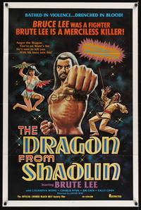 1r215 DRAGON FROM SHAOLIN 1sh '70s Brute Lee's sure to kill you with his buzz saw fist!