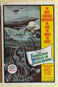 1r241 FABULOUS WORLD OF JULES VERNE 1sh '61 the thousand and one wonders of the world to come!