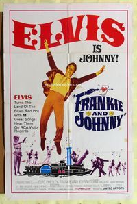 1r277 FRANKIE & JOHNNY 1sh '66 Elvis Presley turns the land of the blues red hot!